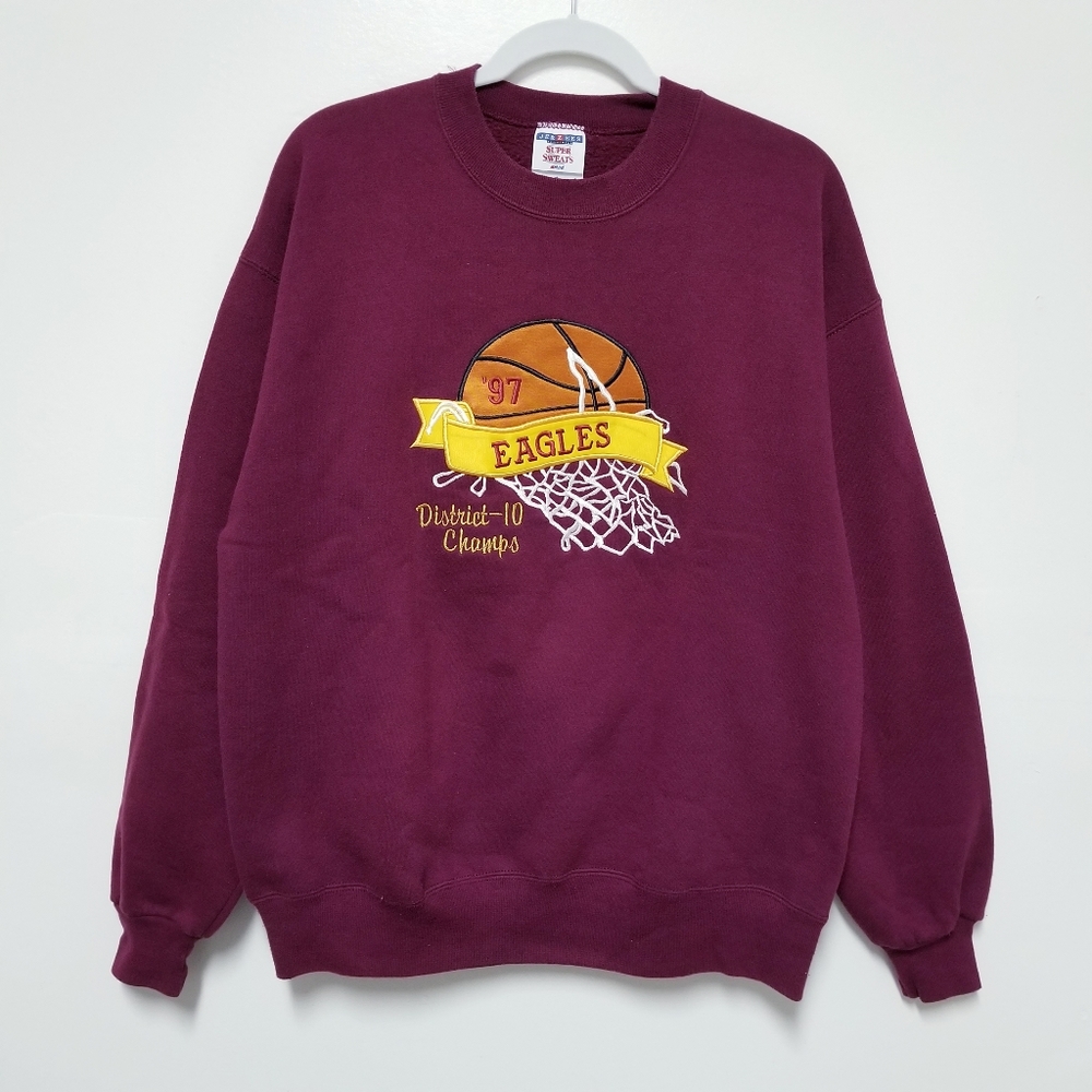 '97 Vintage Basketball Pullover Sweatshirt Large